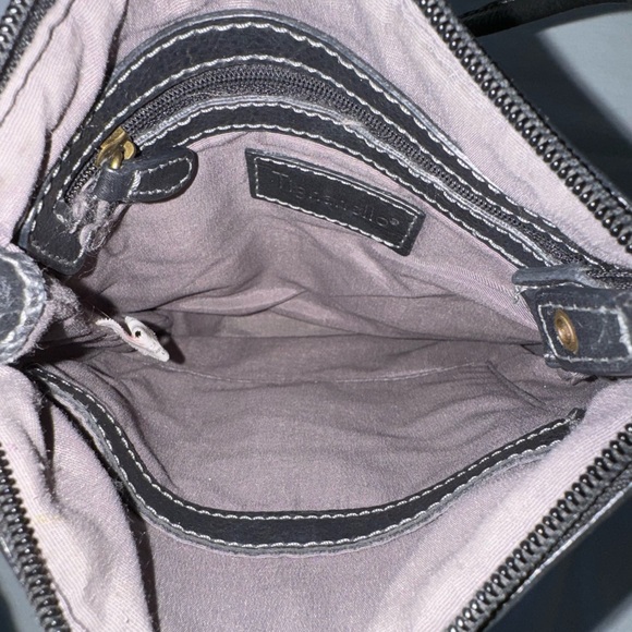 Tignanello EUC small leather & canvas crossbody - Picture 4 of 5